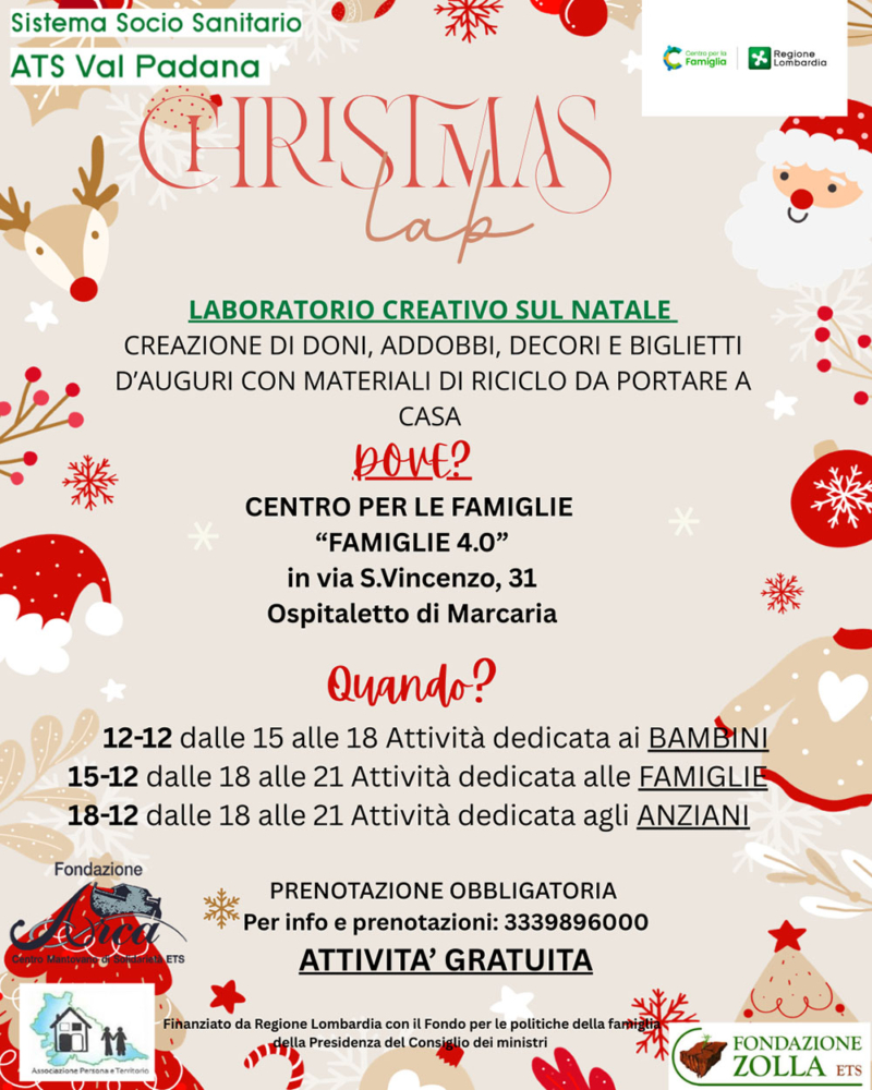 Laboratorio creativo sul Natale